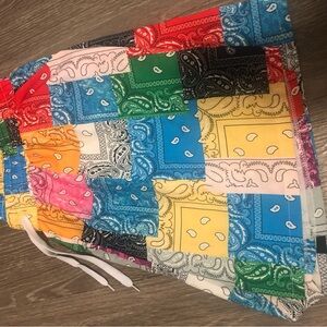 Colorful Patchwork Bandana Shorts